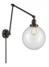 Innovations Lighting 238-OB-G202-10 - Beacon - 1 Light - 10 inch - Oil Rubbed Bronze - Swing Arm
