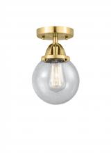 Innovations Lighting 288-1C-SG-G204-6 - Beacon - 1 Light - 6 inch - Satin Gold - Semi-Flush Mount