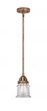 Innovations Lighting 288-1S-AC-G182S - Canton - 1 Light - 5 inch - Antique Copper - Cord hung - Mini Pendant