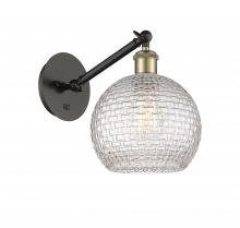 Innovations Lighting 317-1W-BAB-G122C-8CL - Athens - 1 Light - 8 inch - Black Antique Brass - Sconce