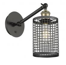 Innovations Lighting 317-1W-BAB-M18-BK - Nestbrook - 1 Light - 5 inch - Black Antique Brass - Sconce