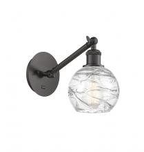 Innovations Lighting 317-1W-OB-G1213-6 - Athens Deco Swirl - 1 Light - 6 inch - Oil Rubbed Bronze - Adjustable Sconce