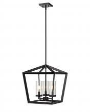 Innovations Lighting 378-3CR-BK-CL-15 - Colchester - 3 Light - 15 inch - Matte Black - Pendant