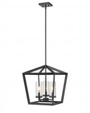 Innovations Lighting 378-3CR-WZ-CL-15 - Colchester - 3 Light - 15 inch - Weathered Zinc - Pendant