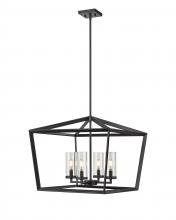 Innovations Lighting 378-4CR-WZ-CL-22 - Colchester - 4 Light - 22 inch - Weathered Zinc - Pendant