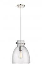 Innovations Lighting 410-1PM-PN-G412-10SDY - Newton Bell - 1 Light - 10 inch - Polished Nickel - Cord hung - Pendant