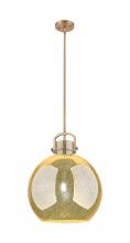 Innovations Lighting 410-1SL-BB-G410-16ME - Newton Sphere - 1 Light - 16 inch - Brushed Brass - Pendant
