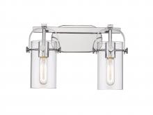 Innovations Lighting 423-2W-PC-4CL - Pilaster - 2 Light - 15 inch - Polished Chrome - Bath Vanity Light