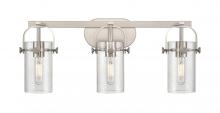 Innovations Lighting 423-3W-SN-G423-7SDY - Pilaster - 3 Light - 24 inch - Brushed Satin Nickel - Bath Vanity Light