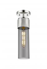Innovations Lighting 428-1F-PN-G428-12SM - Bolivar - 1 Light - 5 inch - Polished Nickel - Flush Mount