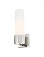 Innovations Lighting 428-1W-PN-G428-12WH - Bolivar - 1 Light - 5 inch - Polished Nickel - Sconce