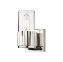 Innovations Lighting 428-1W-PN-G428-7CL - Bolivar - 1 Light - 5 inch - Polished Nickel - Sconce