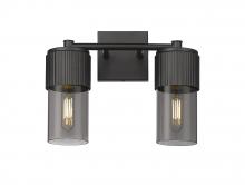 Innovations Lighting 428-2W-BK-G428-7SM - Bolivar - 2 Light - 14 inch - Matte Black - Bath Vanity Light