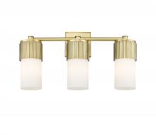 Innovations Lighting 428-3W-BB-G428-7WH - Bolivar - 3 Light - 21 inch - Brushed Brass - Bath Vanity Light