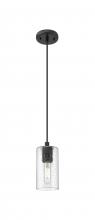 Innovations Lighting 434-1P-BK-G434-7SDY - Crown Point - 1 Light - 5 inch - Matte Black - Pendant