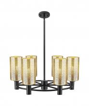 Innovations Lighting 434-6CR-BK-G434-7ME - Crown Point - 6 Light - 24 inch - Matte Black - Chandelier