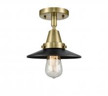 Innovations Lighting 447-1C-AB-M6 - Railroad - 1 Light - 8 inch - Antique Brass - Flush Mount