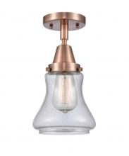 Innovations Lighting 447-1C-AC-G194 - Bellmont - 1 Light - 6 inch - Antique Copper - Flush Mount