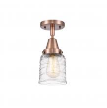 Innovations Lighting 447-1C-AC-G513 - Bell - 1 Light - 5 inch - Antique Copper - Flush Mount