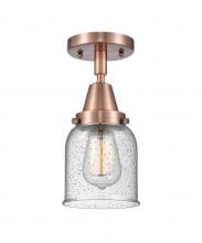 Innovations Lighting 447-1C-AC-G54 - Bell - 1 Light - 5 inch - Antique Copper - Flush Mount