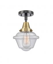 Innovations Lighting 447-1C-BAB-G534 - Oxford - 1 Light - 8 inch - Black Antique Brass - Flush Mount