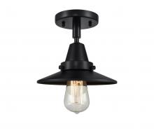 Innovations Lighting 447-1C-BK-M6 - Railroad - 1 Light - 8 inch - Matte Black - Flush Mount