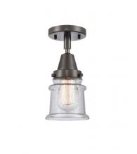 Innovations Lighting 447-1C-OB-G184S - Canton - 1 Light - 6 inch - Oil Rubbed Bronze - Flush Mount