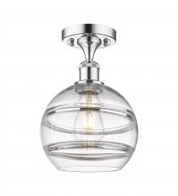 Innovations Lighting 516-1C-PC-G556-8CL - Rochester - 1 Light - 8 inch - Polished Chrome - Semi-Flush Mount