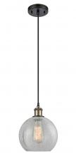Innovations Lighting 516-1P-BAB-G125-8 - Athens - 1 Light - 8 inch - Black Antique Brass - Cord hung - Mini Pendant