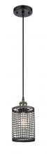 Innovations Lighting 516-1P-BAB-M18-BK - Nestbrook - 1 Light - 5 inch - Black Antique Brass - Multi Pendant