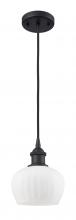 Innovations Lighting 516-1P-BK-G91 - Fenton - 1 Light - 7 inch - Matte Black - Cord hung - Mini Pendant