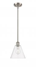 Innovations Lighting 516-1S-SN-GBC-82 - Berkshire - 1 Light - 8 inch - Brushed Satin Nickel - Mini Pendant