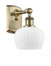 Innovations Lighting 516-1W-AB-G91 - Fenton - 1 Light - 7 inch - Antique Brass - Sconce