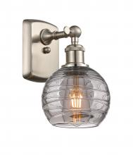 Innovations Lighting 516-1W-SN-G1213-6SM - Athens Deco Swirl - 1 Light - 6 inch - Brushed Satin Nickel - Sconce