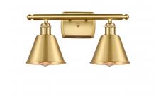 Innovations Lighting 516-2W-SG-M8 - Smithfield - 2 Light - 17 inch - Satin Gold - Bath Vanity Light