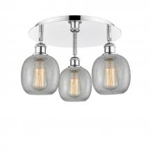 Innovations Lighting 516-3C-PC-G105 - Belfast - 3 Light - 18 inch - Polished Chrome - Flush Mount