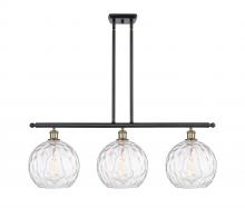Innovations Lighting 516-3I-BAB-G1215-10 - Athens Water Glass - 3 Light - 37 inch - Black Antique Brass - Cord hung - Island Light