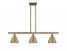 Innovations Lighting 516-3I-BB-M8 - Smithfield - 3 Light - 36 inch - Brushed Brass - Cord hung - Island Light