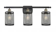 Innovations Lighting 516-3W-BAB-M18-BK - Nestbrook - 3 Light - 25 inch - Black Antique Brass - Bath Vanity Light