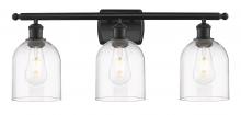 Innovations Lighting 516-3W-BK-G558-6CL - Bella - 3 Light - 26 inch - Matte Black - Bath Vanity Light