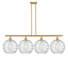 Innovations Lighting 516-4I-SG-G1213-12 - Athens Deco Swirl - 4 Light - 50 inch - Satin Gold - Cord hung - Island Light