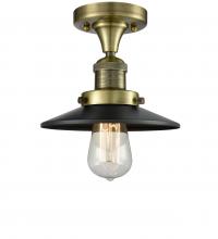 Innovations Lighting 517-1CH-AB-M6 - Railroad - 1 Light - 7 inch - Antique Brass - Semi-Flush Mount