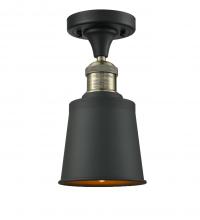 Innovations Lighting 517-1CH-BAB-M9-BK - Addison - 1 Light - 5 inch - Black Antique Brass - Semi-Flush Mount
