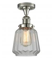 Innovations Lighting 517-1CH-PN-G142 - Chatham - 1 Light - 7 inch - Polished Nickel - Semi-Flush Mount