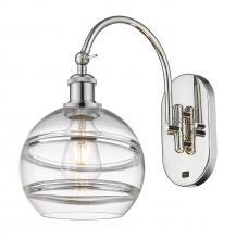 Innovations Lighting 518-1W-PN-G556-8CL - Rochester - 1 Light - 8 inch - Polished Nickel - Sconce