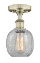 Innovations Lighting 616-1F-AB-G105 - Belfast - 1 Light - 6 inch - Antique Brass - Semi-Flush Mount