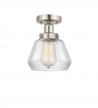 Innovations Lighting 616-1F-SN-G172 - Fulton - 1 Light - 7 inch - Brushed Satin Nickel - Semi-Flush Mount