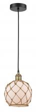 Innovations Lighting 616-1P-BAB-G121-8RB - Edison - 1 Light - 8 inch - Black Antique Brass - Multi Pendant