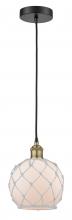 Innovations Lighting 616-1P-BAB-G121-8RW - Edison - 1 Light - 8 inch - Black Antique Brass - Mini Pendant