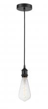Innovations Lighting 616-1P-BK-BB95LED - Edison - 1 Light - 4 inch - Matte Black - Cord hung - Mini Pendant